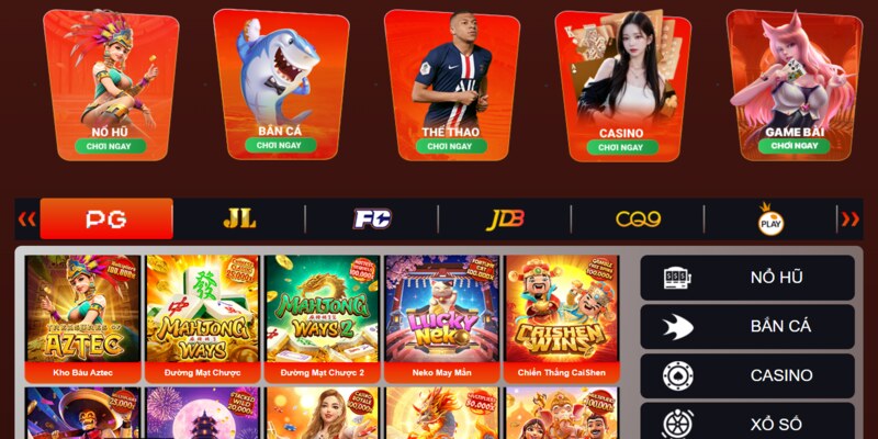 Đa dạng thể loại game bet trực tuyến